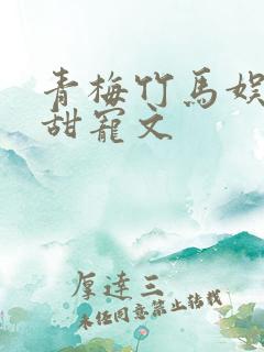 青梅竹马娱乐圈甜宠文