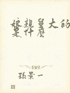 娘亲舅大的结局是什么