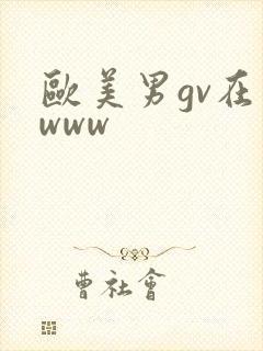欧美男gv在线www