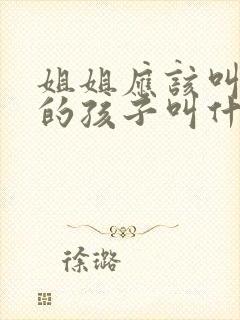 姐姐应该叫弟弟的孩子叫什么