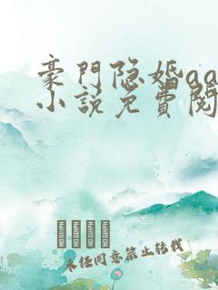 豪门隐婚aa制小说免费阅读