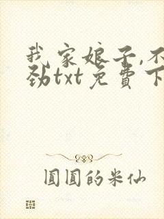 我家娘子,不对劲txt免费下载