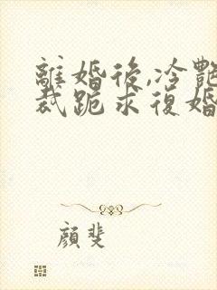 离婚后,冷艳总裁跪求复婚全集txt
