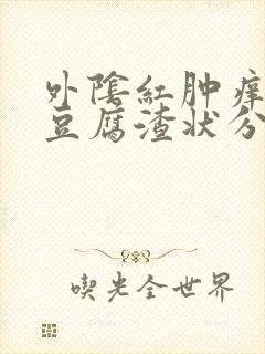 外阴红肿痒伴有豆腐渣状分泌物