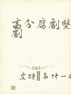 高分腐剧双男主剧