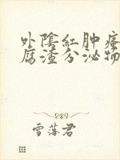 外阴红肿瘙痒豆腐渣分泌物