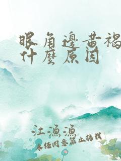 眼角边黄褐斑是什么原因