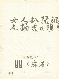 女人扒开腿让男人捅爽a视频