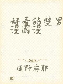 好看的双男主动漫国漫