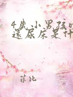 4岁小男孩晚上还尿床是什么原因