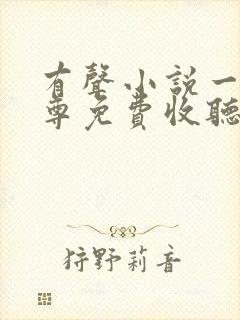 有声小说一剑独尊免费收听