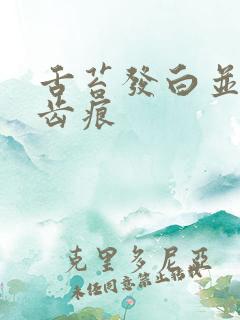 舌苔发白并且有齿痕