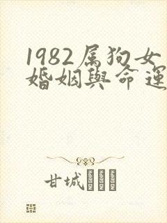 1982属狗女婚姻与命运如何