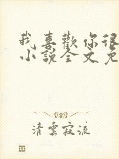 我喜欢你很久了小说全文免费阅读