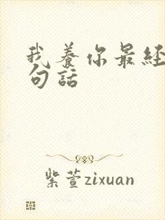 我养你最经典十句话