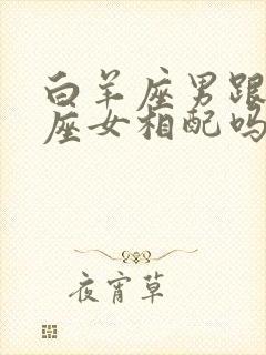 白羊座男跟处女座女相配吗