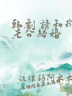 韩剧 请和我的老公结婚