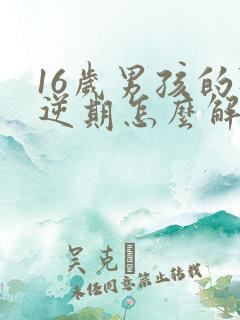 16岁男孩的叛逆期怎么解决