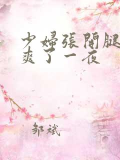 少妇张开腿让我爽了一夜