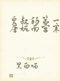 皇叔的第一宠妃唐婉南宫寒