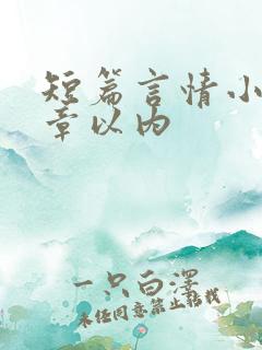 短篇言情小说十章以内