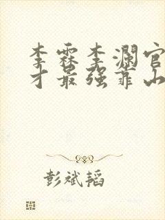 李霖李澜官场奇才最强靠山竟是我自己小说