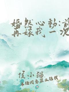 婚然心动:前妻再嫁我一次