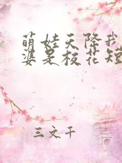 萌娃天降我的老婆是校花短视频