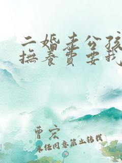 二婚老公孩子的抚养费要我负担吗