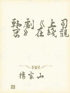 韩剧《上司的秘密》在线观看全集