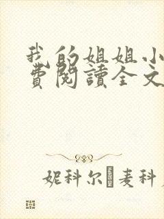 我的姐姐小说免费阅读全文