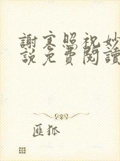 谢寒照祝妙清小说免费阅读笔趣阁无弹窗小说