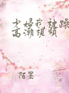 少妇我被躁爽到高潮视频