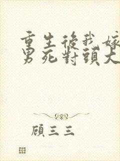 重生后我嫁给渣男死对头大结局