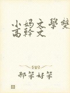 小妈文学双男主高干文