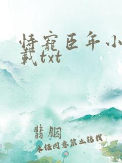 恃宠臣年小说下载txt