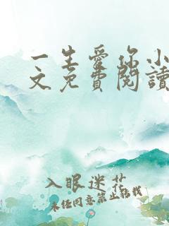 一生爱你小说全文免费阅读无弹窗