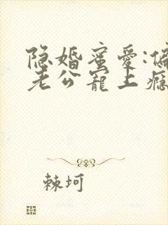 隐婚蜜爱:偏执老公宠上瘾电子书