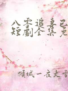 八零追妻已太迟短剧全集免费