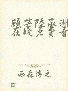 顾芒陆承洲小说在线免费看