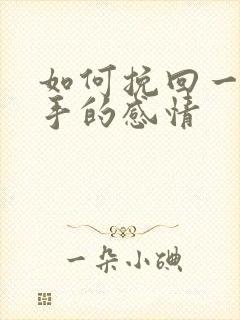 如何挽回一段分手的感情