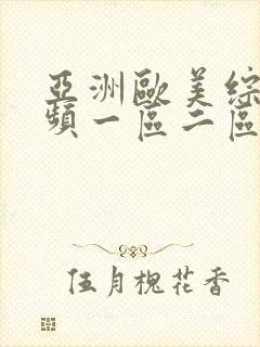 亚洲欧美综合视频一区二区