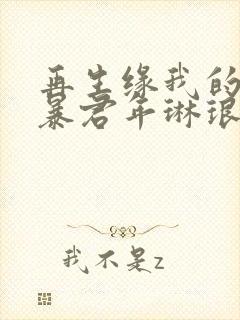 再生缘我的温柔暴君年琳琅