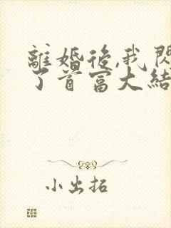 离婚后,我闪嫁了首富大结局