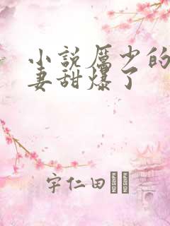 小说厉少的小娇妻甜爆了