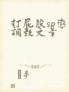 打屁股sp惩罚调教文章