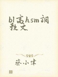 bl高hsm调教文