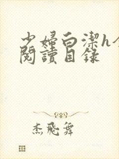 少妇白洁h全文阅读目录