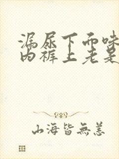 漏尿下面味重,内裤上老是湿一块怎么回事