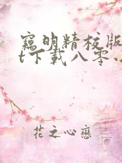 窃明精校版txt下载八零小说